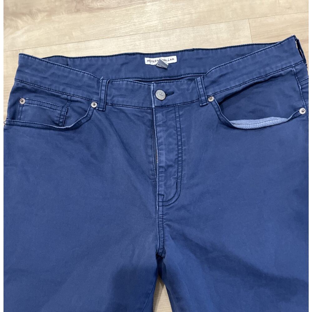 Peter Millar Men’s Golf Chino Pant Navy 35x32 Excellent Condition - Picture 2 of 7